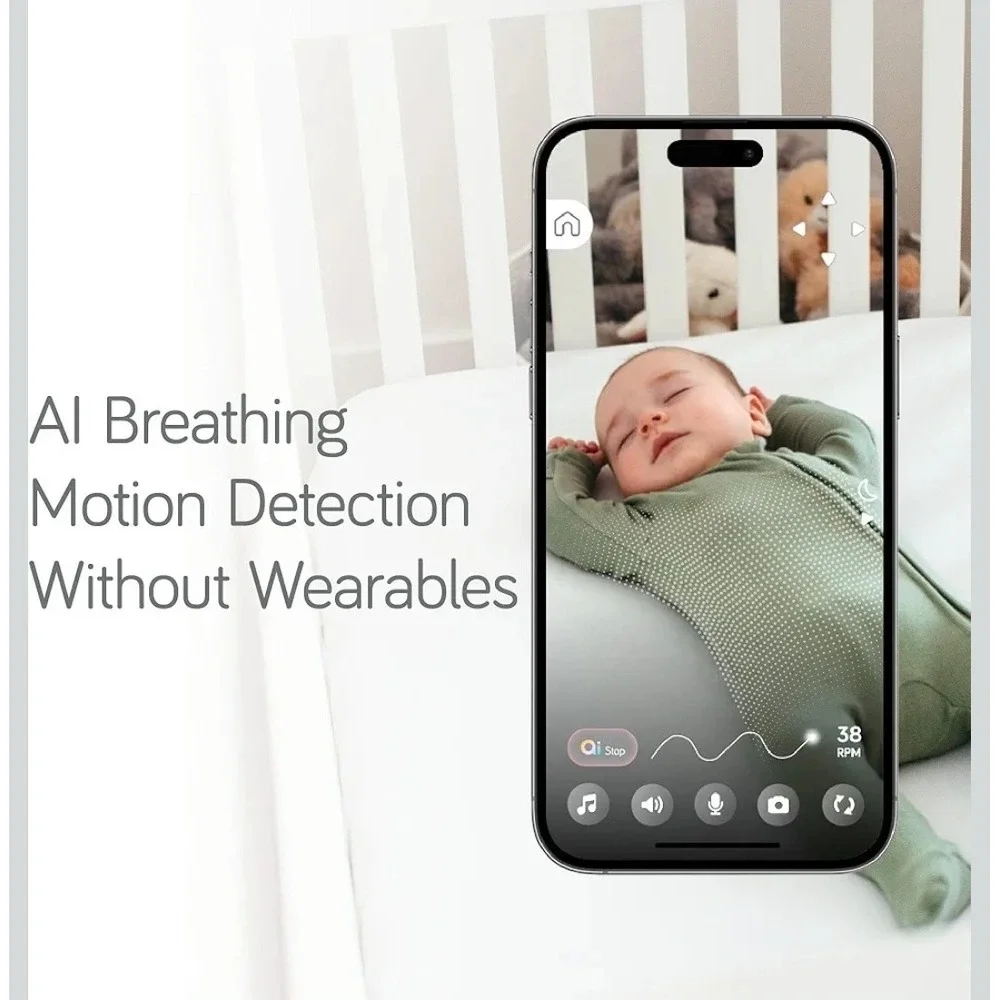 NANOBÉBÉ Smart Baby Monitor – Non-Wearable AI Breathing Monitor Motion Detection